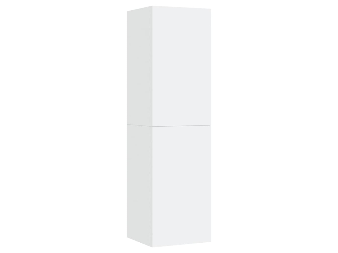 Mueble de TV de madera blanca (30,5x30x110 cm)