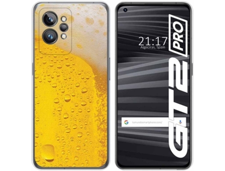 Carcasa para Realme GT 2 Pro 5G TUMUNDOSMARTPHONE Dibujos Cerveza Multicolor