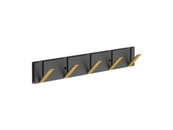 Soporte De Pared Plegable Con Gancho, Fabricado En Aluminio Que Ahorra Espacio Y Con Instalación Sin Taladros.