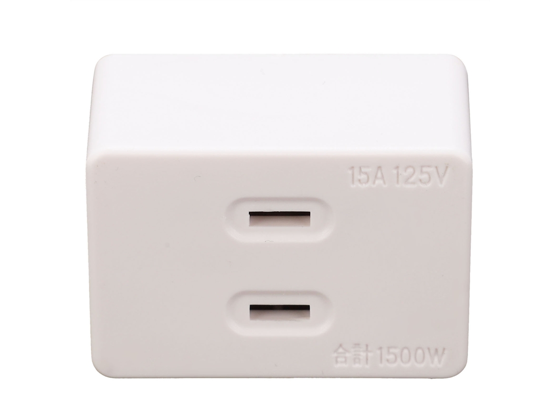Adaptador De 1 A 3 Tomas De Corriente Con Enchufe De Pared De 15 A Y 1500 W Jet303a-1