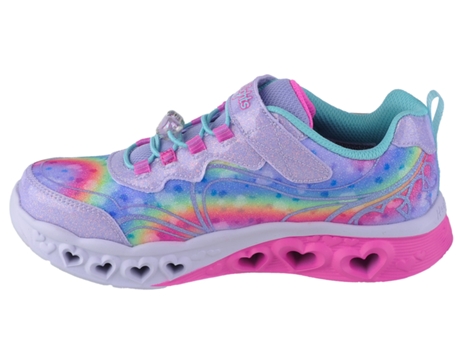 Botas de Niña SKECHERS Flutter Heart Lights Groovy Swirl Malla Rosa (34)