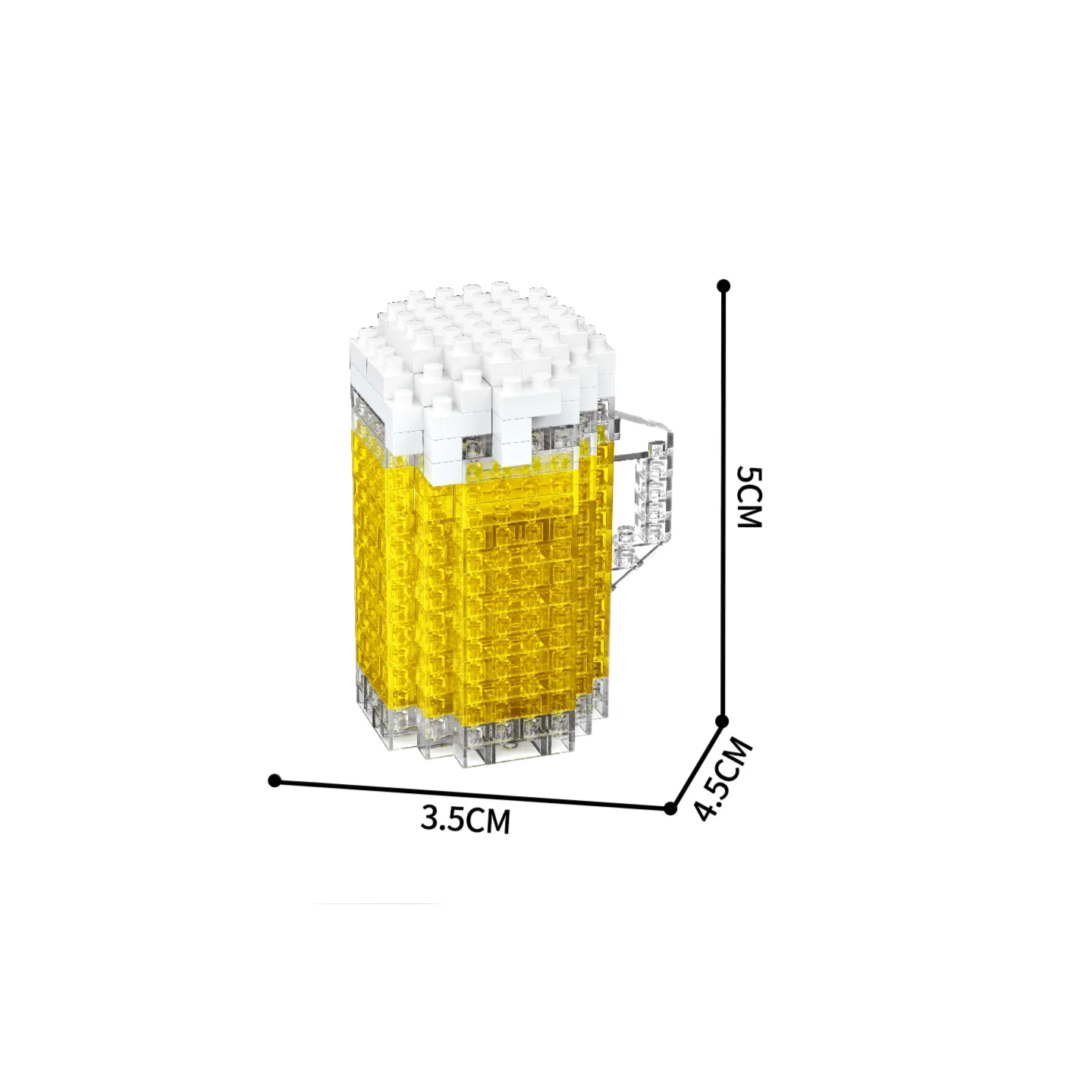 (cerveza) Juguete De Construcción En Miniatura Con Forma De Comida: Ideal Para El Entretenimiento De Los Niños Y Como Regalo Navideño.