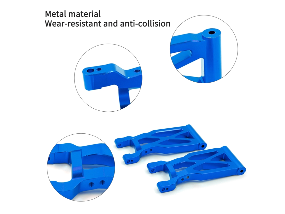 Brazo Oscilante Trasero De Metal Para Wltoys 1/10 104001 Coche Todo Terreno Repuesto 1858 Accesorios De Mejora