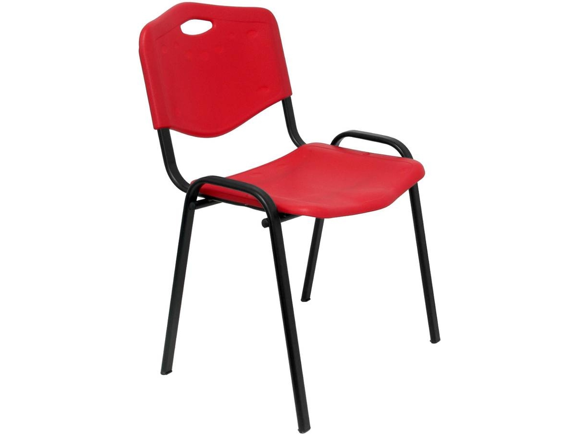 Conjunto de 4 Sillas de Confidente PIQUERAS Y CRESPO Robledo Rojo