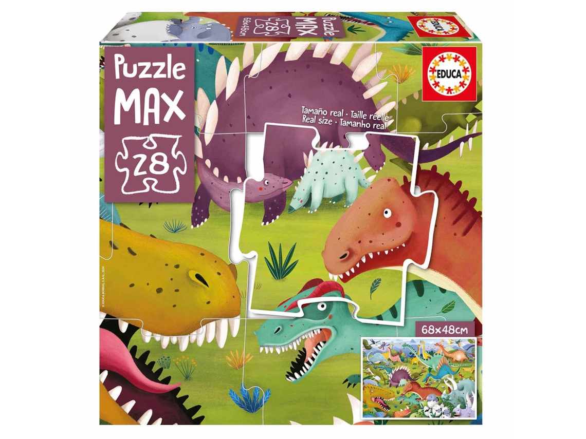 Puzzle EDUCA de 28 Piezas Dinosaurios 19954