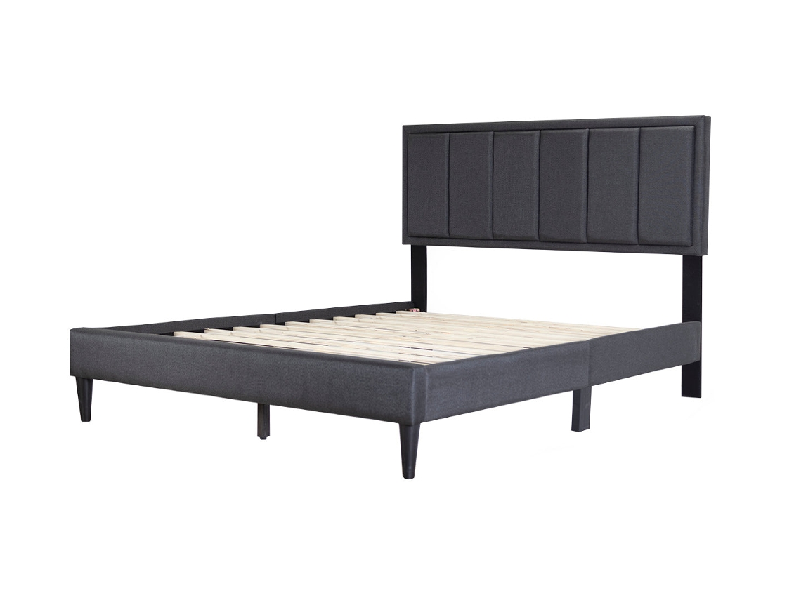 Somier Twin SALDOSYSTOCKS Tecido Gris (155x110x190cm)