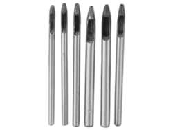Juego De 6 Perforadoras Ovaladas De 2 Mm Para Cuero, Bolsos Y Manualidades.