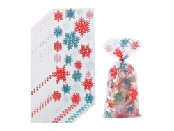 Bolsas Navideñas Con Cintas Trenzadas Para Dulces Y Galletas - Accesorios Para Fiestas Navideñas