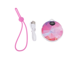 Calentador de manos portátil recargable con 3 niveles de intensidad, batería de 4000 mAh e iluminación LED.