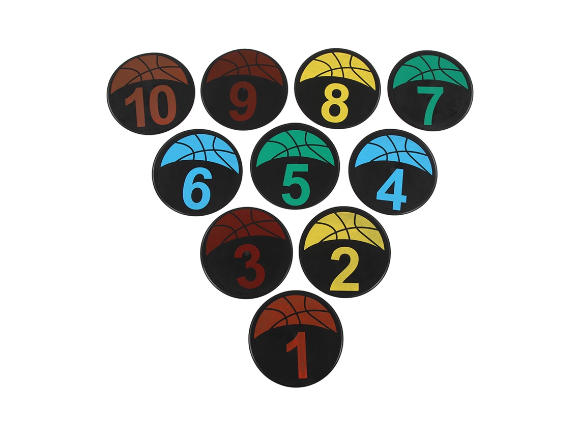 2026-conos Planos Marcadores De Piso Numerados 1-10 Para Entrenamiento De Fútbol Baloncesto Velocidad Agilidad