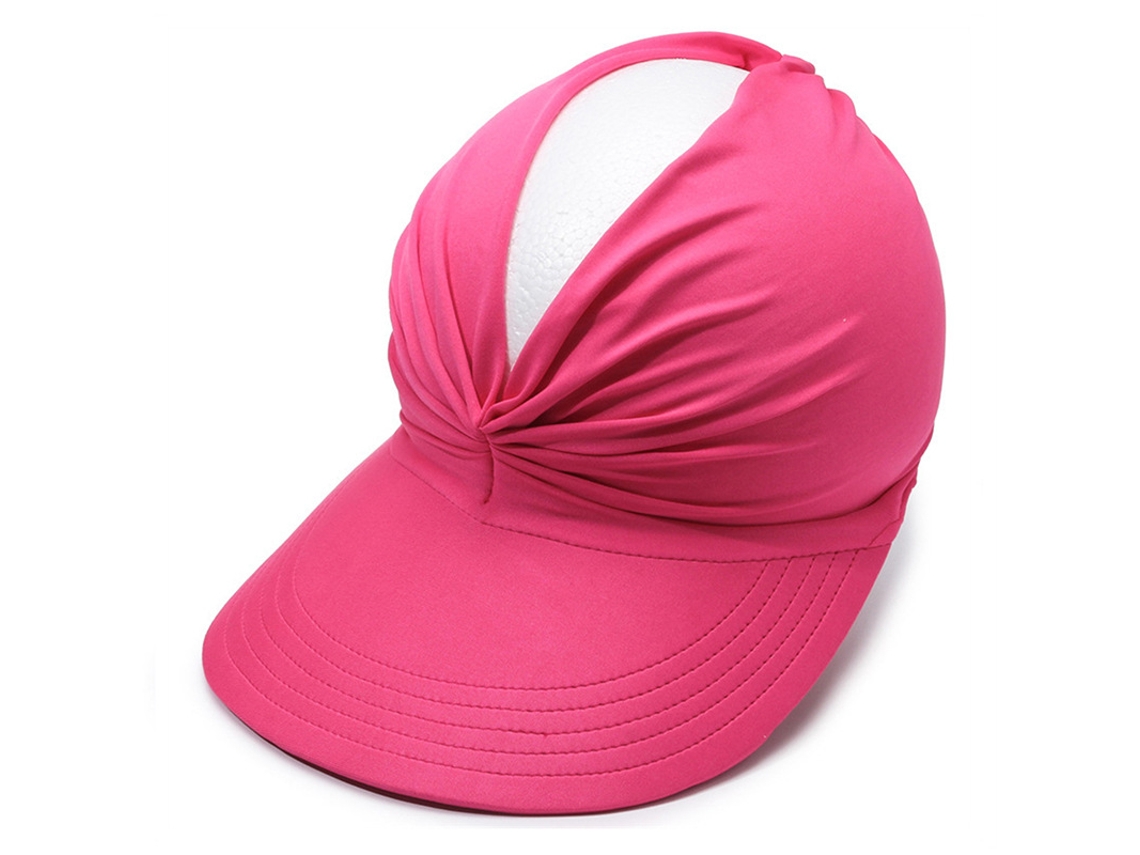 Sombrero de sol para mujer Yuysan, con abertura para coleta, protección solar para exteriores, ala de 10,5 cm, talla única (56–58 cm).