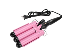 Plancha De Rizado De 3 Barricas Wand Ajustable Ondulador Crimper Herramienta De Peinado Eléctrico