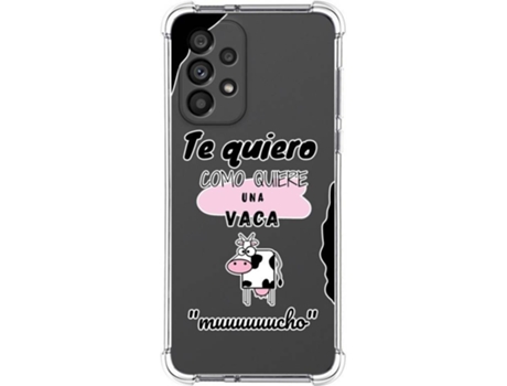Carcasa Samsung Galaxy A53 5G TUMUNDOSMARTPHONE Dibujos Antigolpes Vaca Multicolor