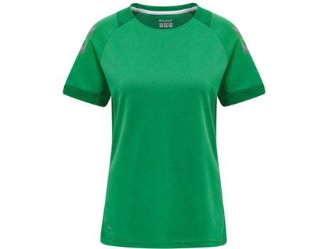Camiseta de Mujer para Fútbol HUMMEL Lead Poly Verde (2XL)
