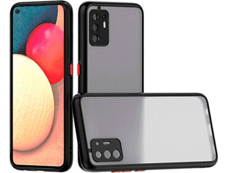 Kit Carcasa Trasera Protección Cámara + Protector de Pantalla Oppo A94 5G GIFT4ME Negro