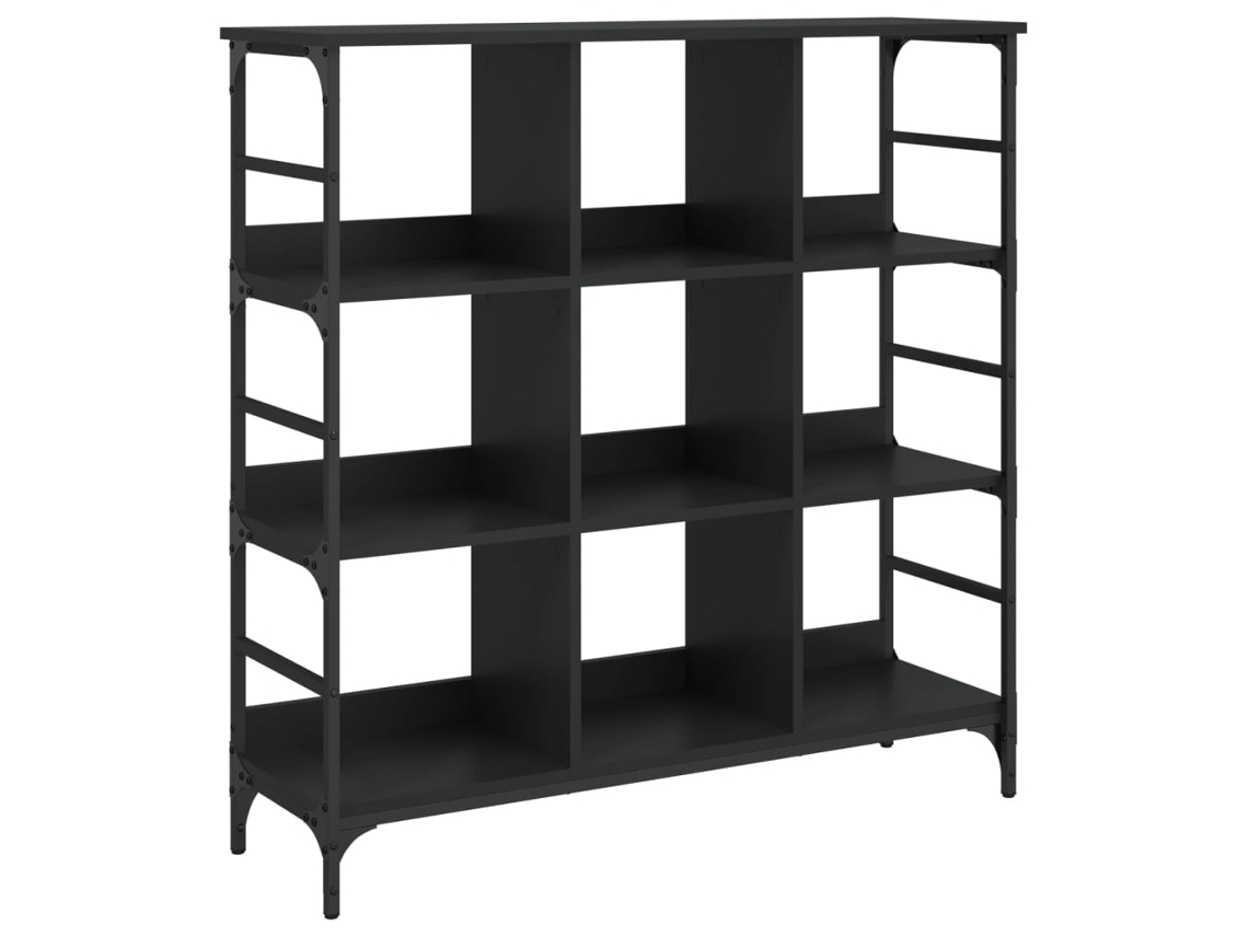 Aparador de madera de ingeniería negro VIDAXL (102x32x103,5 cm)