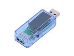 Probador Usb Digital Con Pantalla Lcd, Detector De Cargador, Voltímetro Para Android, Azul Transparente