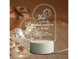 2026-luz Nocturna Acrílica Led Para Novia, Regalo De Navidad Y Cumpleaños Para Mujer, Lámpara Decorativa Ktt