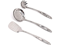 Cuchara Para Espaguetis De Acero Inoxidable 304 Con Cuchara Ranurada Y Espátula.