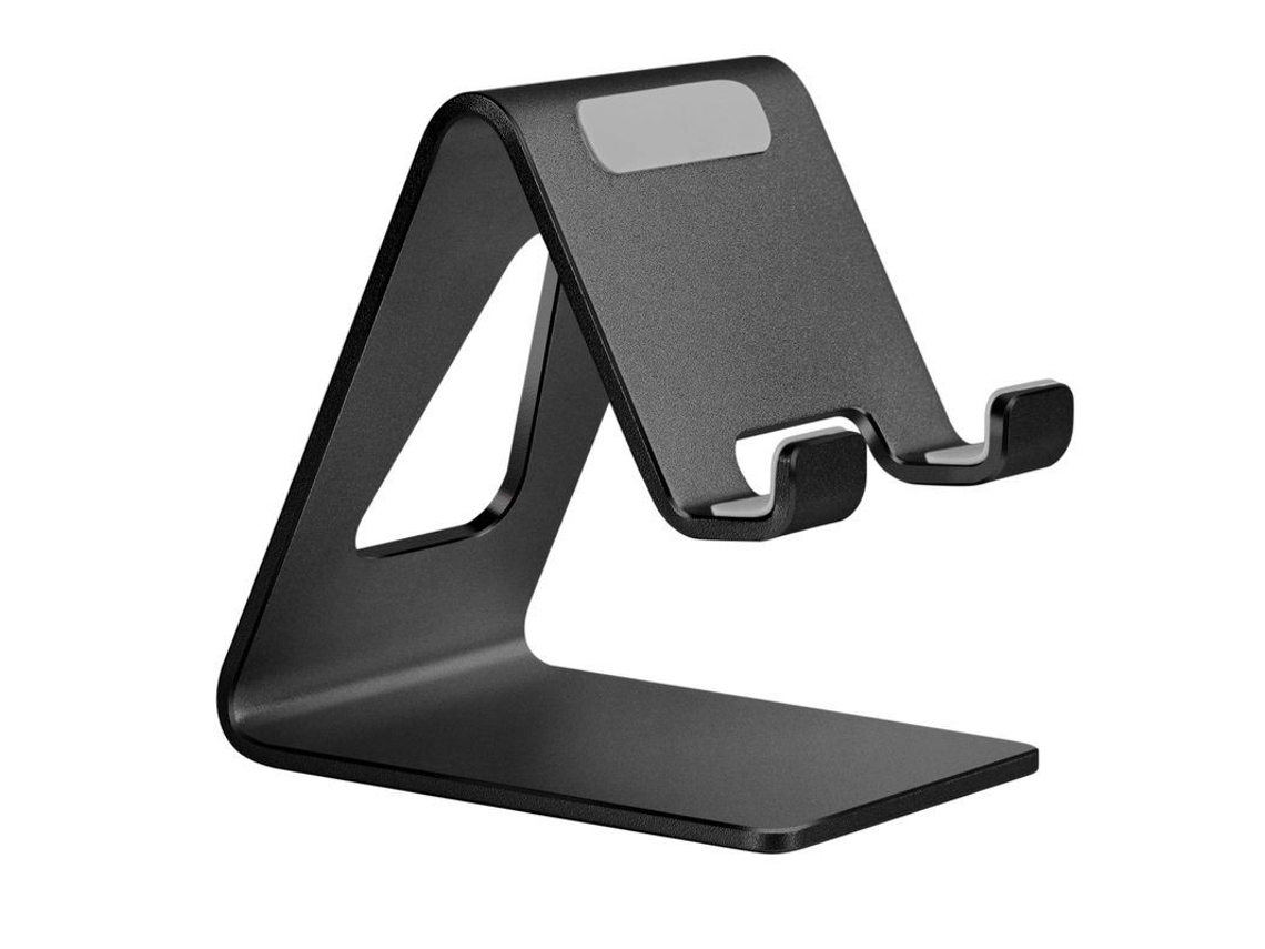 2026-soporte De Teléfono Para Escritorio De Aluminio Compatible Con Iphone 13 12 Pro Samsung Y Todos Los Smartphones (negro)