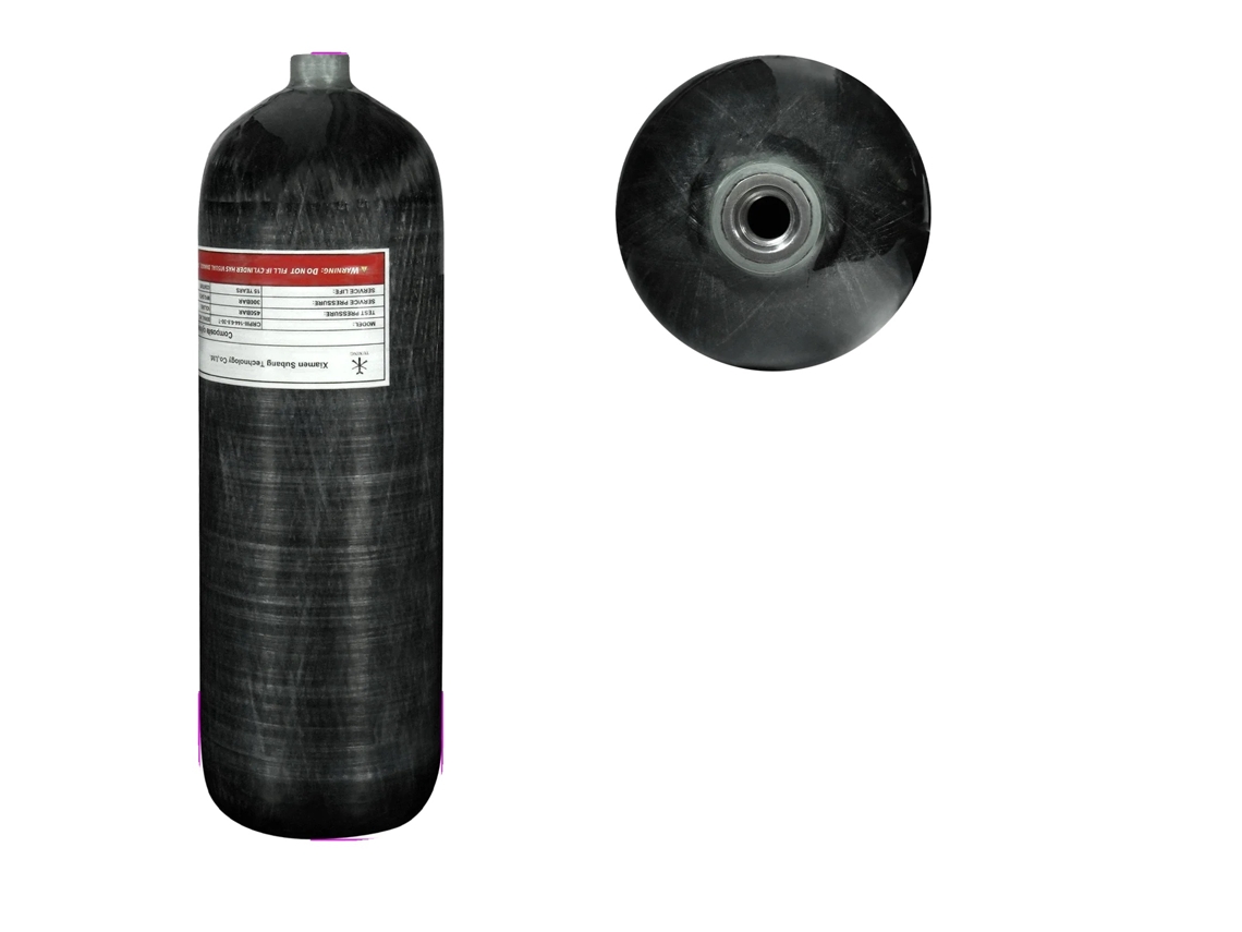 Botella de buceo, capacidad de 6,8 L, alta presión de 300 bar, 6,8 L OEM