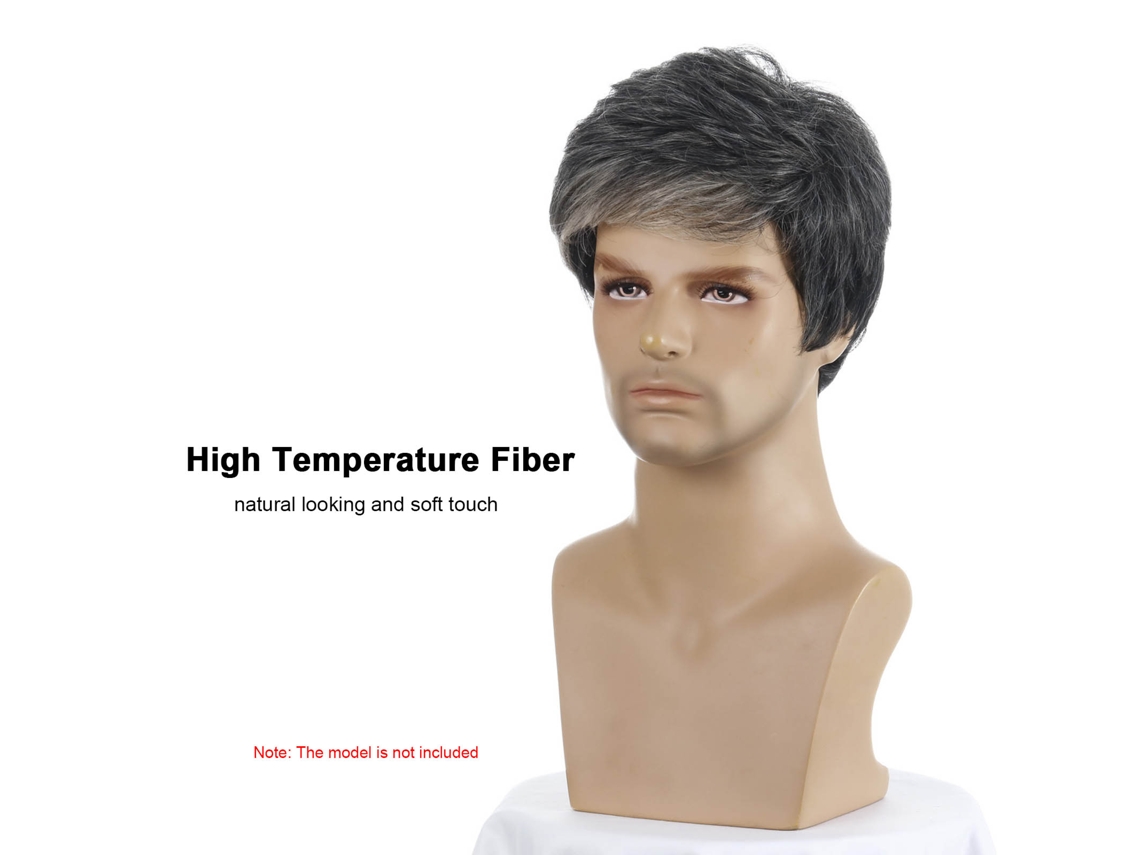 Peluca Moderna Para Hombre, Corta, De Cabello Humano Voluminoso, De Línea Natural, Para Hombres Con Calvicie O Cabello Fino.