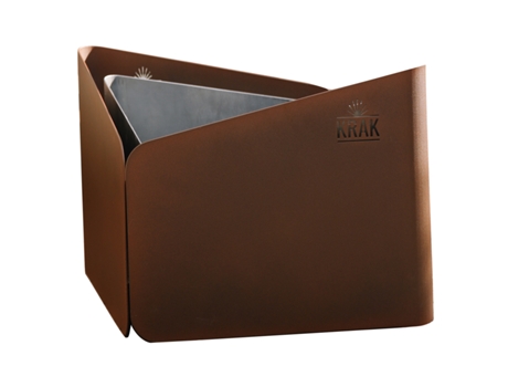Brasero de leña parrilla 79x69cm levant grille fleur de rouille - KRAK