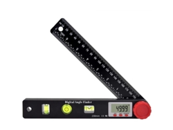 Regla Digital De Ángulos De 360°, Nivel De Burbuja De 230 Mm, Goniómetro Lcd Con Función De Retención Y Apagado Automático.