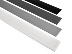 Tira de PVC de 50 x 50 mm, 5 m, para puertas y ventanas, acabado decorativo de PVC, Quest Graphite