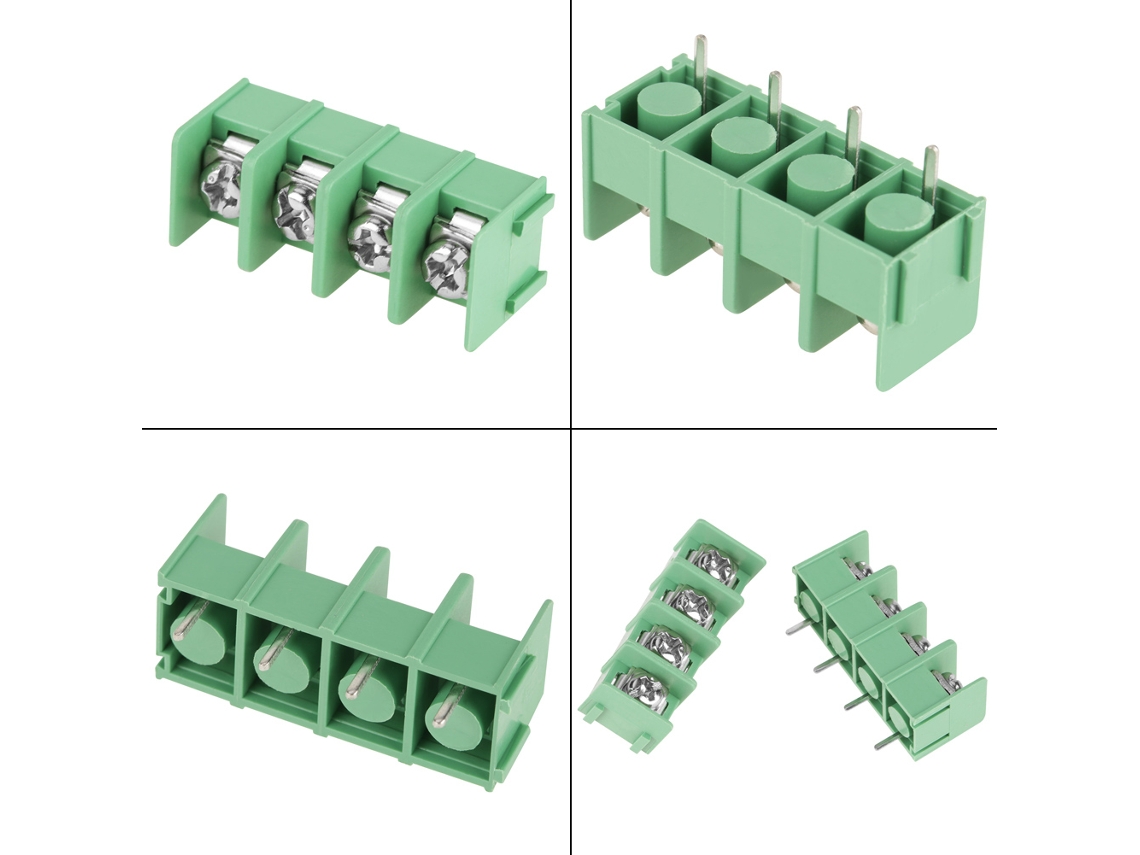 2026-as-40 Piezas Bloques De Terminales De Tornillo Pcb 4-pin Espaciado 7.62mm Conectores Eléctricos Universales