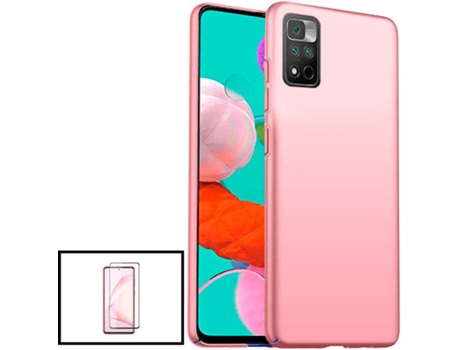 Kit Carcasa SlimShield + Protector de Pantalla 5D Full Cover Xiaomi Redmi Note 11 Pro 5G PHONECARE Rosa