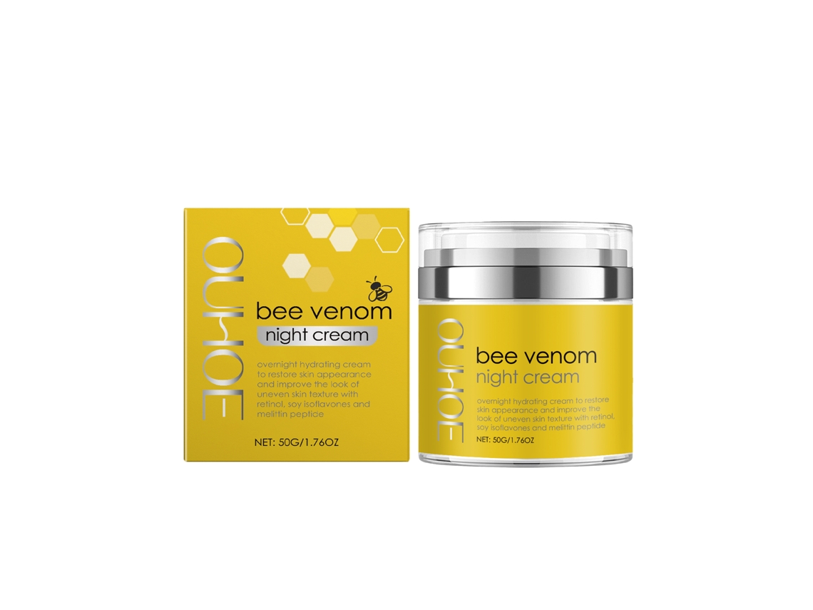 Crema de noche reafirmante con veneno de abeja