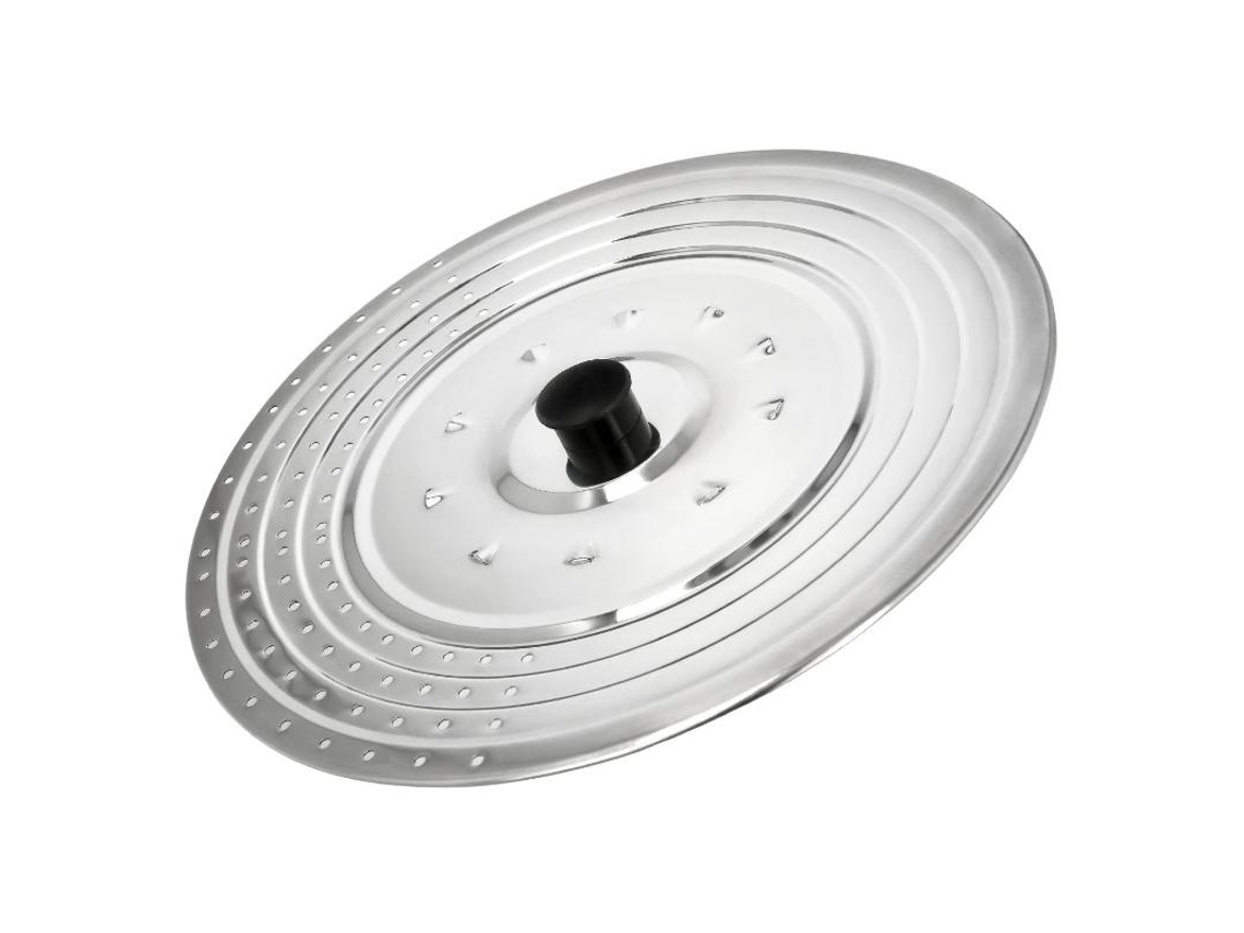 Tapadera Multiusos Acero Inoxidable Ø 32 cm Uso Tapa Anti Salpicaduras y Escurridor. Tapadera Adpatable Diferentes Medidas ORYX