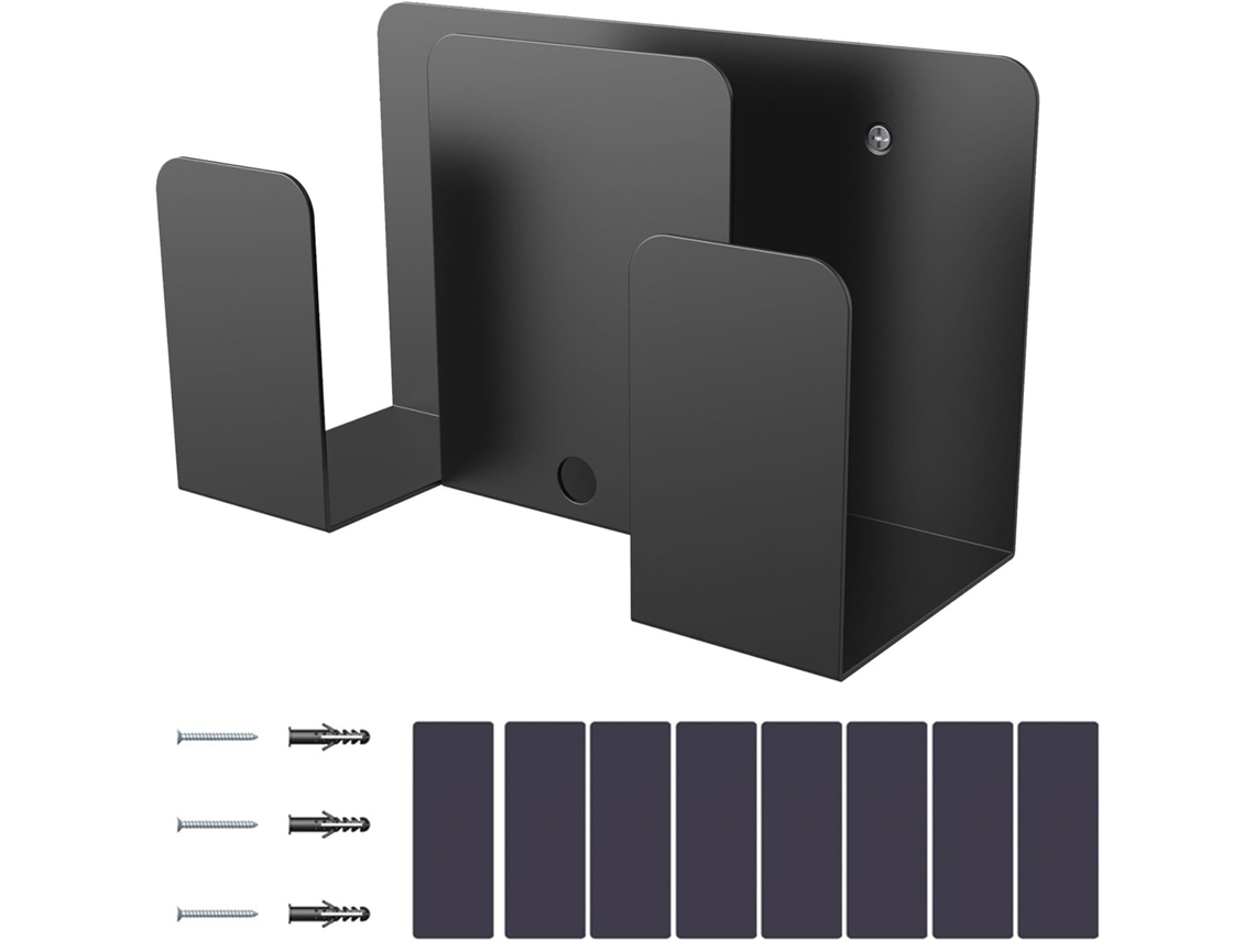 Soporte Metálico De Pared Para Portátil Con Soporte Acolchado Para Tableta Y Organizador.