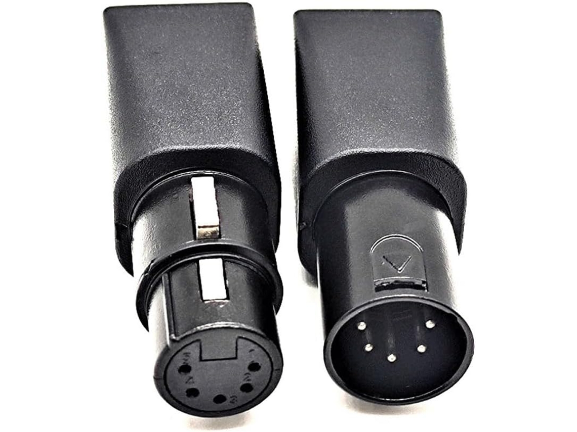 1 Par De Conectores Rj45, Adaptador Ethernet Xlr De 5 Pines Para Audio Y Video.