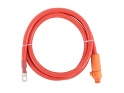 Cable De Batería De 35 Mm² Y 1 M Con Conector Recto Rojo, Terminal Sc35-8, Para Barco, Coche, Motocicleta E Inversor.