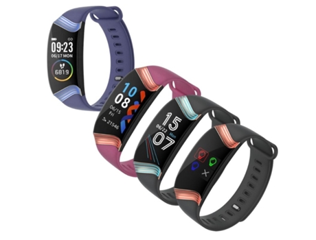 Pulseira de Actividad E20 0.96'' (Negro y Plata)