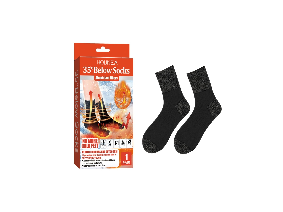 Calcetines térmicos con fibra recubierta de aluminio