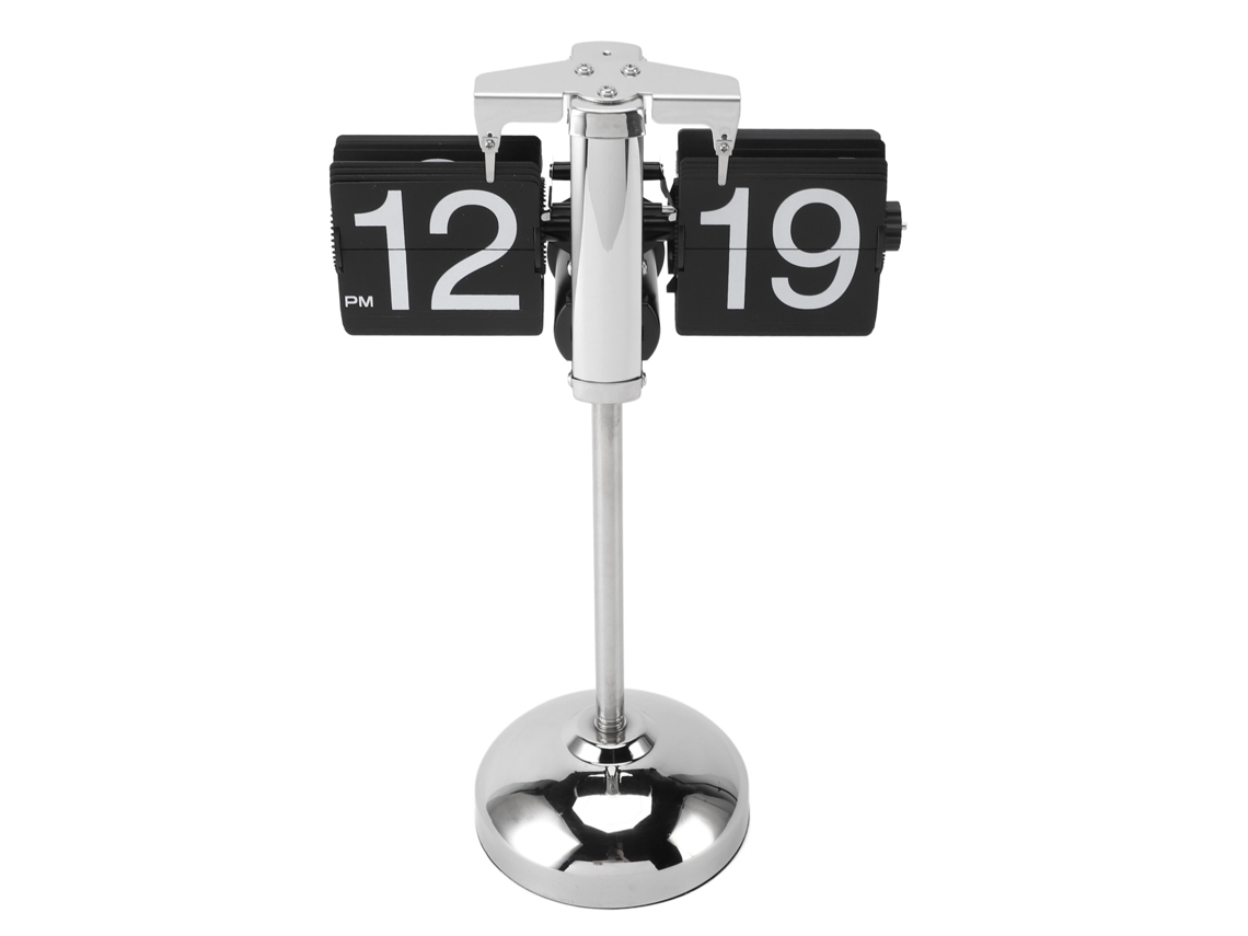 Reloj De Página Automática Con Varilla Telescópica Diseño Antiguo Mecánico Portátil Para Hogar Escuela Hotel Hoja Negra