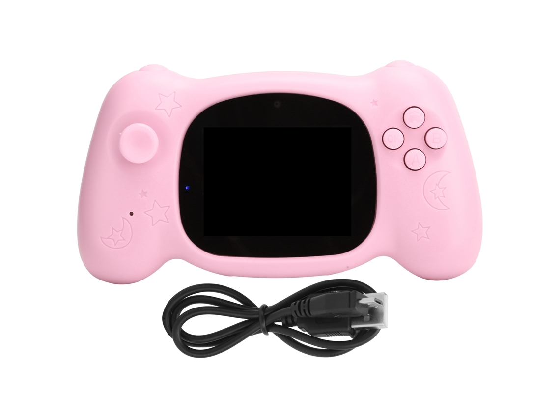 Cámara digital multifuncional D2026n de 12 MP para niños, juguete educativo, regalo de cumpleaños, color rosa.