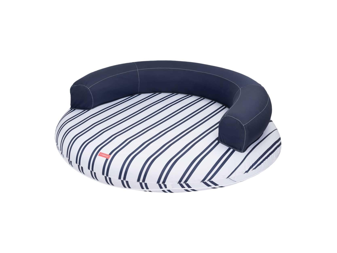 Colchón inflable para piscina de PVC Flamingueo azul