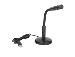 Micrófono De Escritorio Usb Plug And Play Con Botón De Silencio Omnidireccional Para Pc, Portátil Y Ps4.