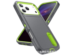 Capa De Celular Invisível Com Suporte Para Proteção Contra Quedas.cinza Verde Brilhante série De Suportes Resistentes Y-defense - Google Pixel 9 P
