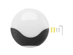 Lámpara De Pared Led 8w, 3000k, Resistente Al Agua, Redonda, Aluminio Y Policarbonato, Para Dormitor