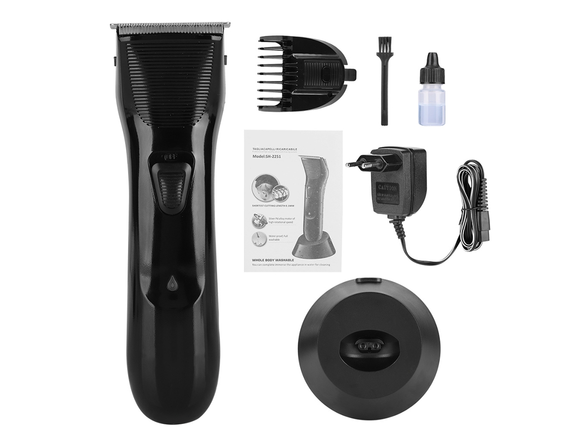Cortadora De Pelo Eléctrica Profesional Recargable Cortapelos Inalámbrico Trimmer