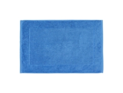 Homescapes Imperial Plain Cotton Cobalt Blue Bath Mat