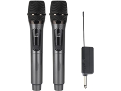 Micrófono Portátil Uhf De 2 Canales De Frecuencia Fija Para Fiestas, Eventos Profesionales Y Reuniones.