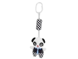Chocalho Pendurado De Pelúcia Animal De Desenho Animado Preto E Branco Para Bebê Recém-nascido Cadeira De Bebê