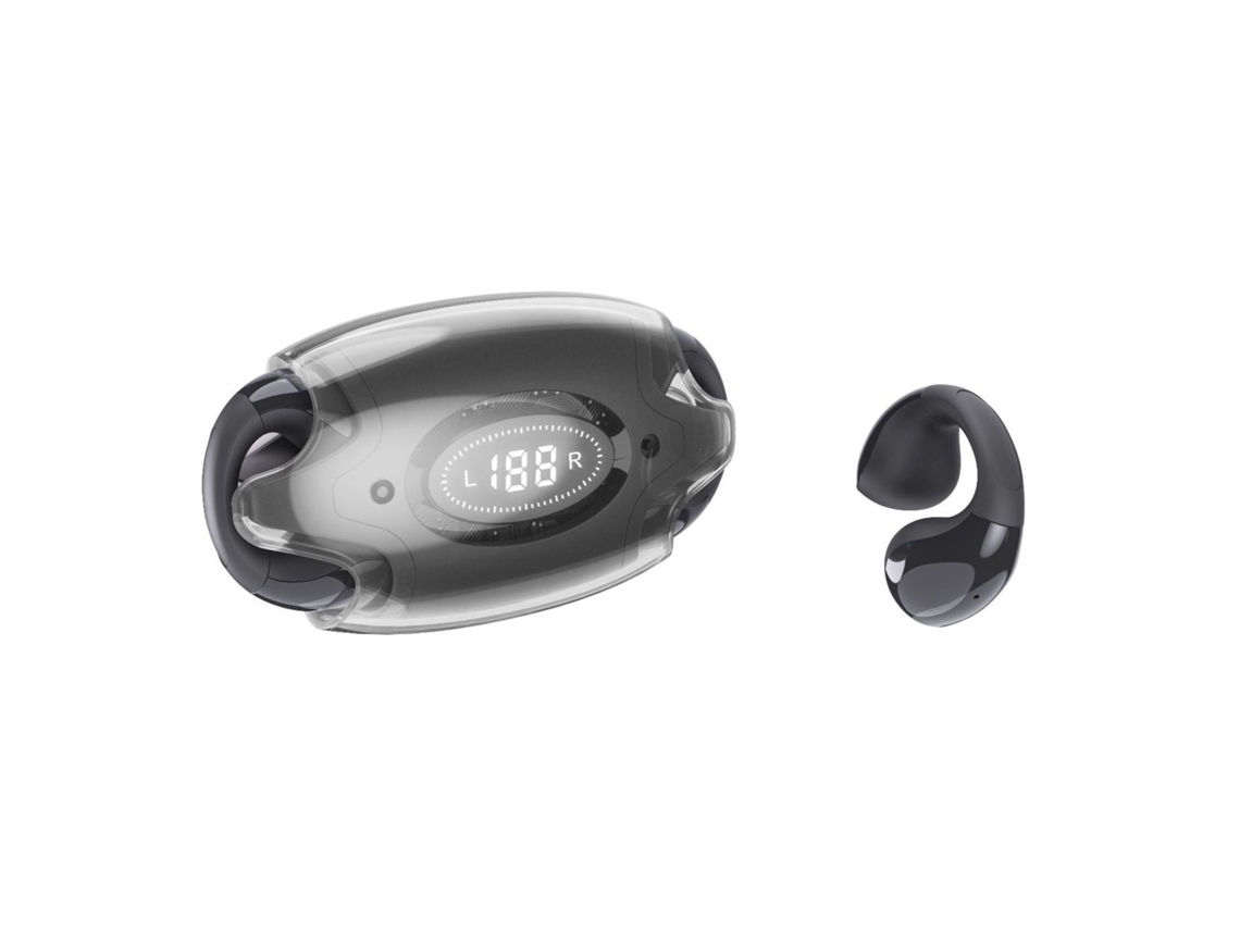 Auriculares abiertos, auriculares inalámbricos Bluetooth, auriculares con clip para la oreja, resistentes al sudor, con carga
