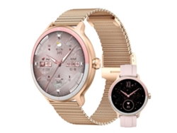 Smartwatch Bestvite Dr03 (1,27" - Llamadas Bluetooth - Monitorización De Actividad Física - Oro Rosa)